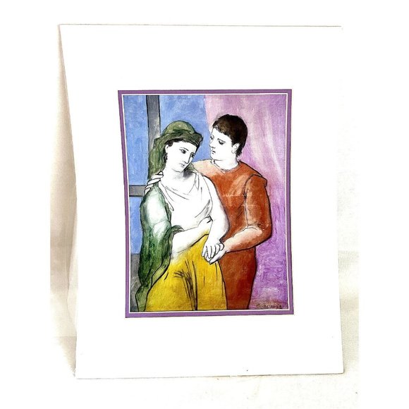Pablo Picasso 'The Lovers' Lithograph National Gallery of Art Double Matt 18/11"